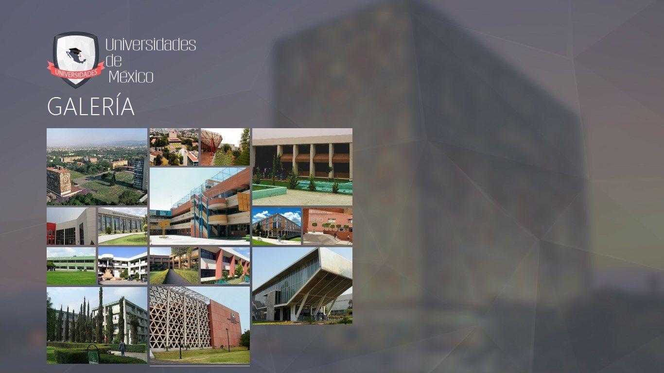 muestra algunas fotos de las instalaciones de algunas universidades