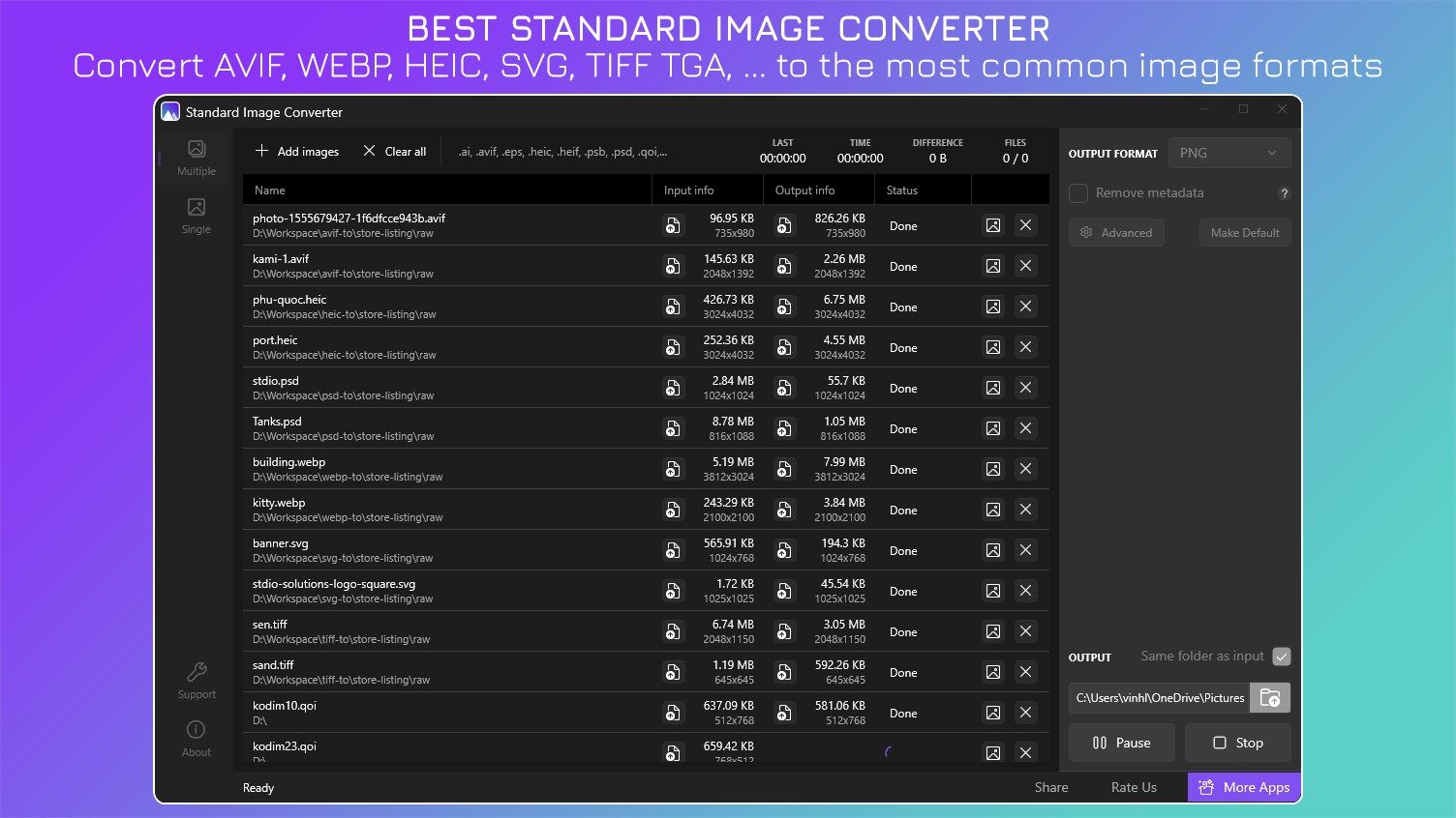 Standard Image Converter