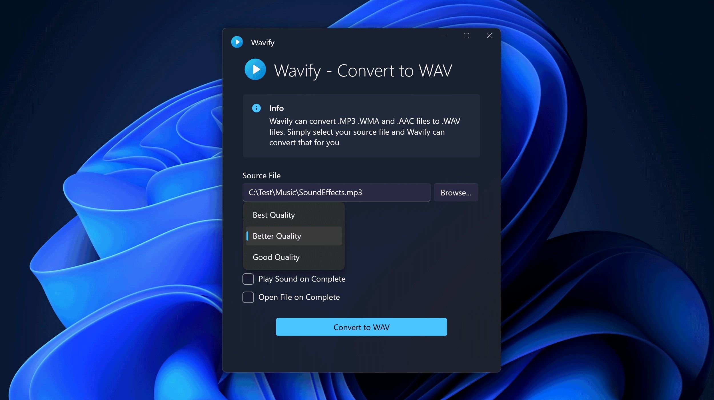 Wavify - Convert to WAV