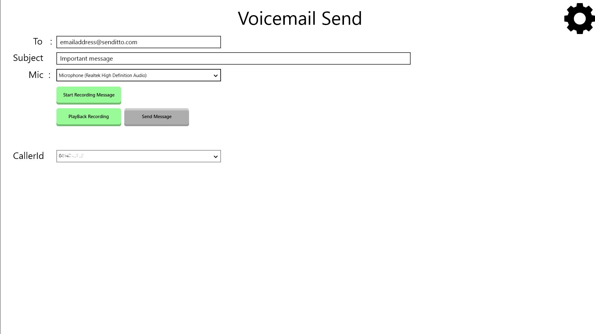 Record Voice Mail
