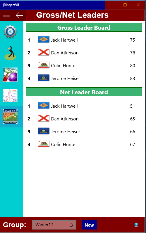 Leader Board Page