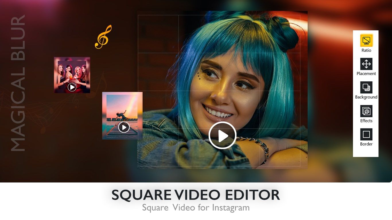 Square Fit Photo Video Editor