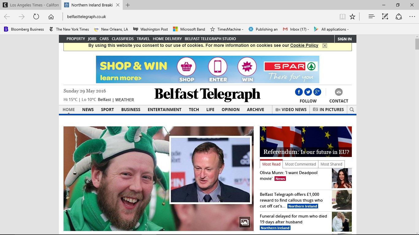 The Belfast Telegraph has been chosen
