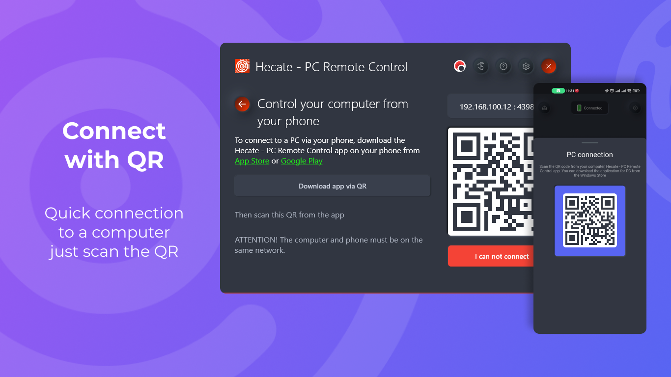 Connect with QR
