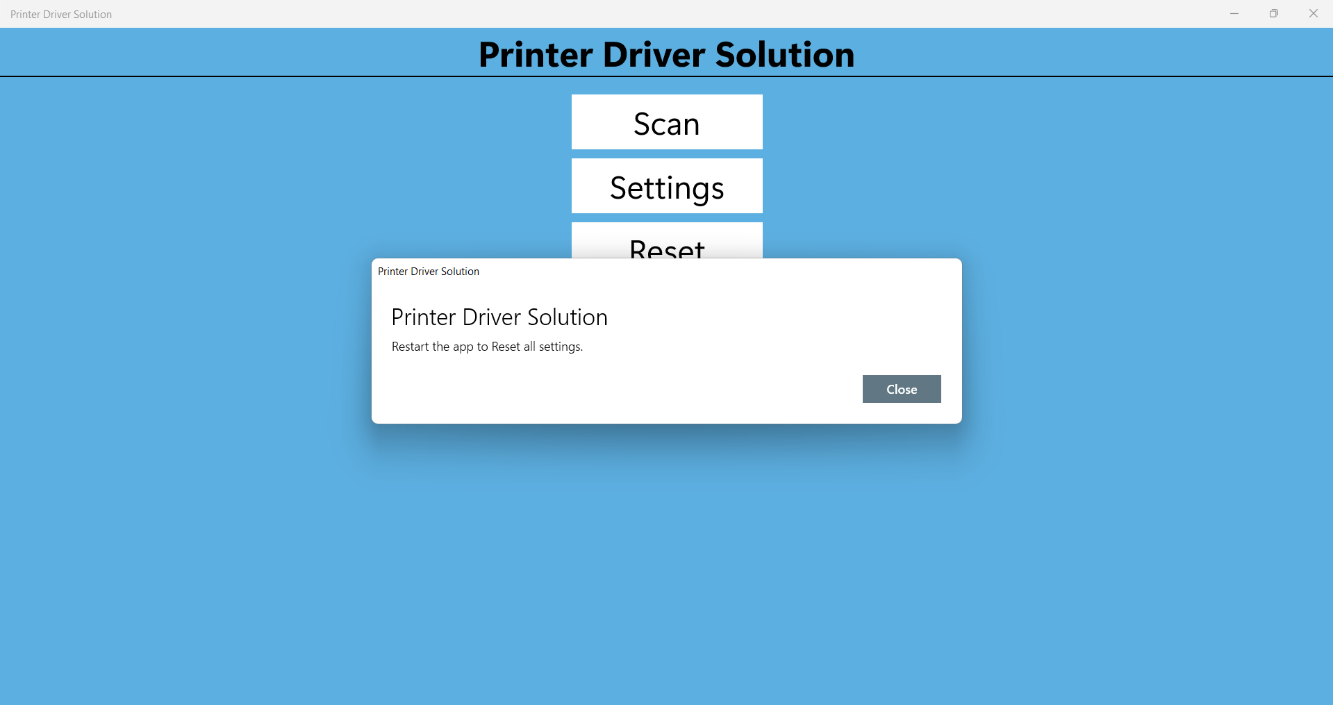 Printer Driver Solution