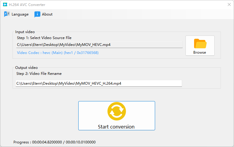 H.264 AVC Converter-Video Codec