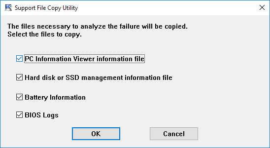 Panasonic PC Support File Copy Utility