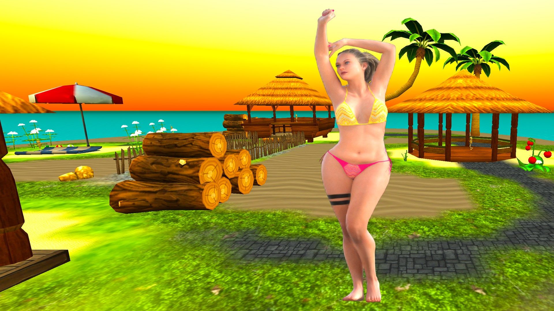 Tropical Bikini Beach Dancer [HD+]