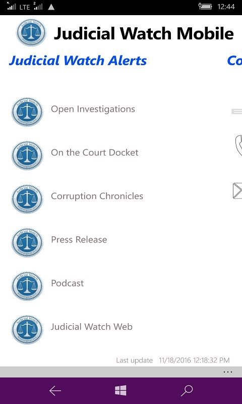Judicial Watch on Windows 10