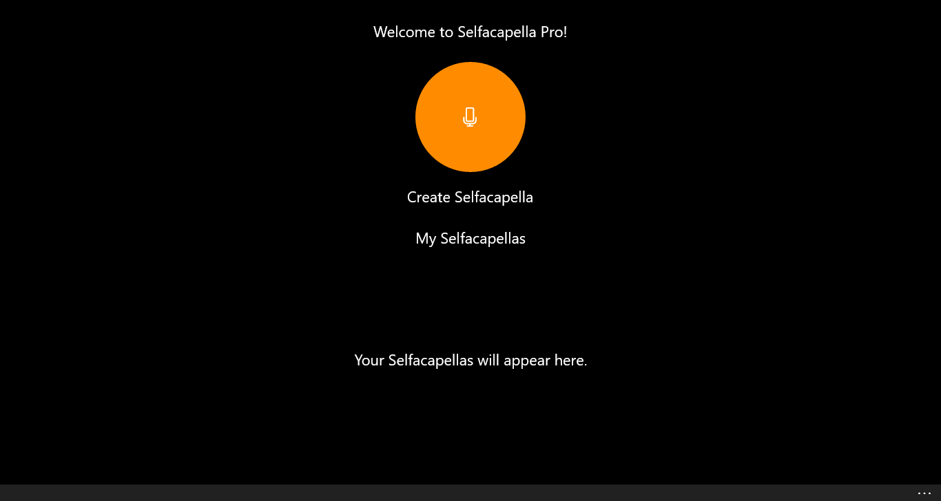 Selfacapella Pro Home Page