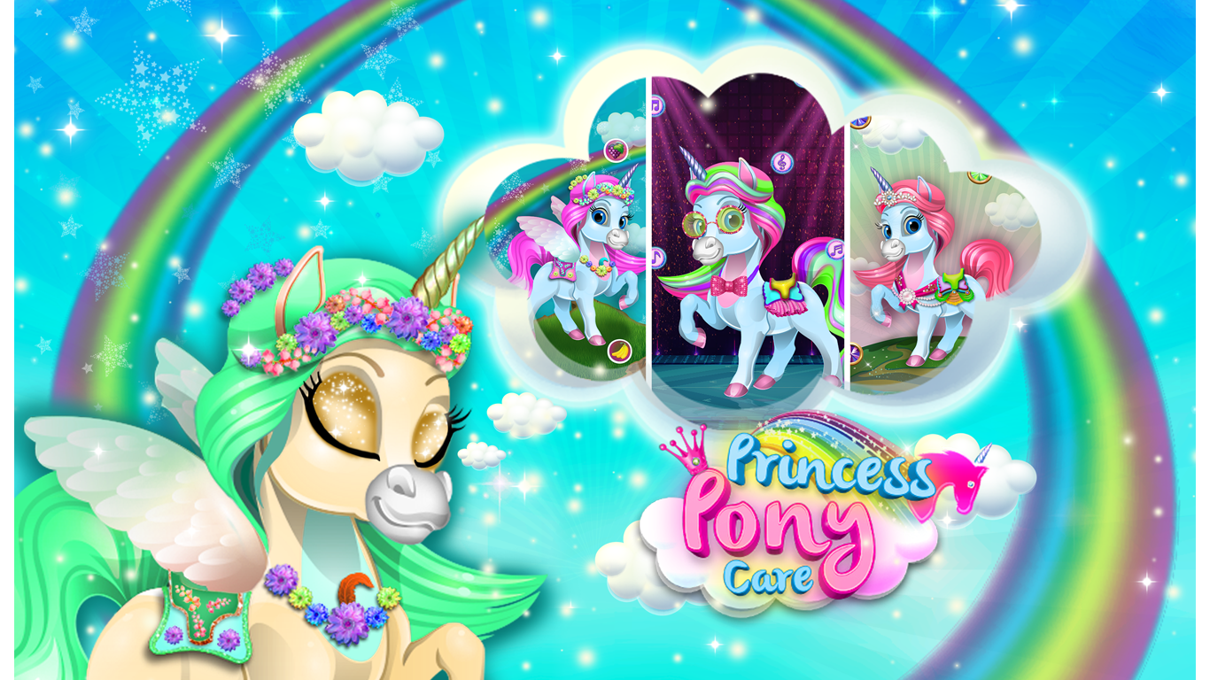 Little Pony Horse Princess Care - Wash & Cleanup
