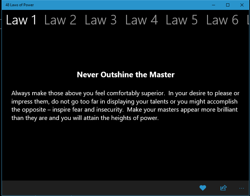 Laws Of Power
