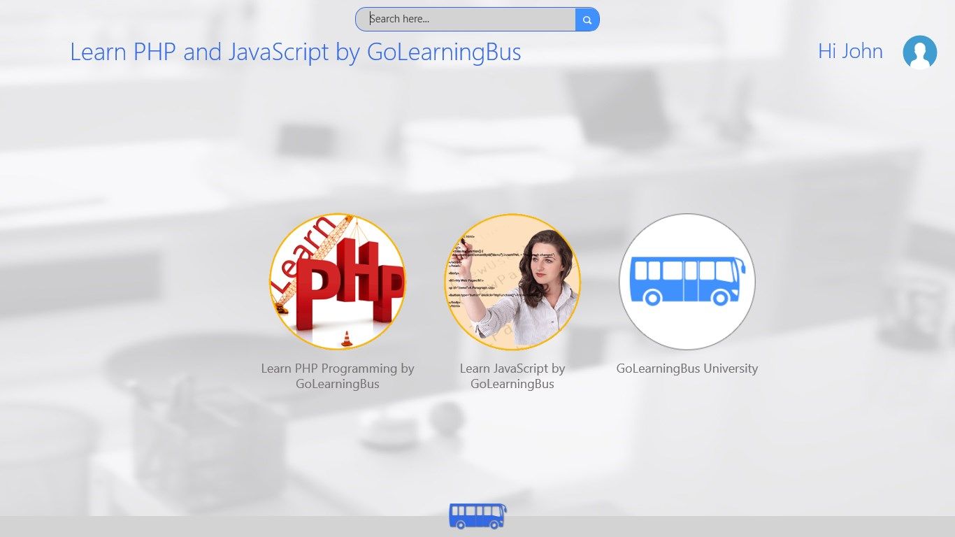 Learn PHP and JavaScript by GoLearningBus