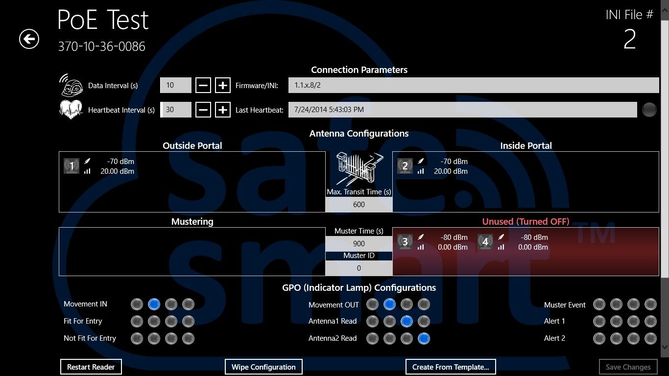 Configure the SafeSmart devices in an easy-to-use interface