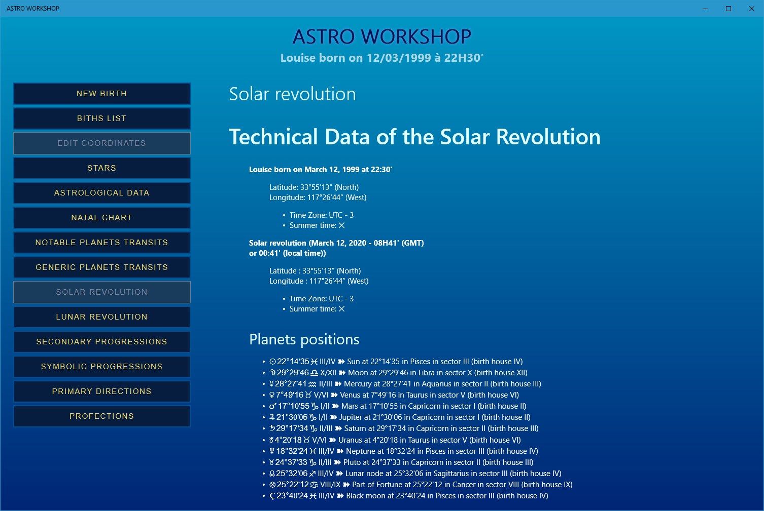 Solar revolution details (part)