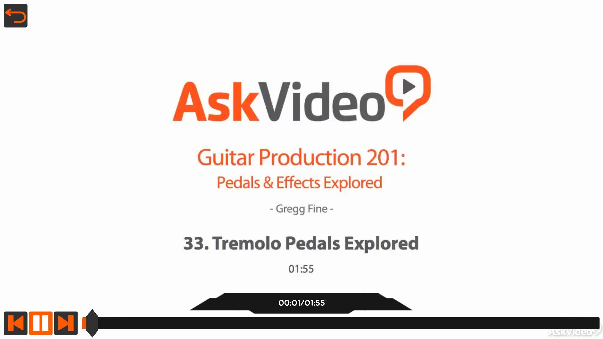 Pedals & Effects Course For Guitar Production