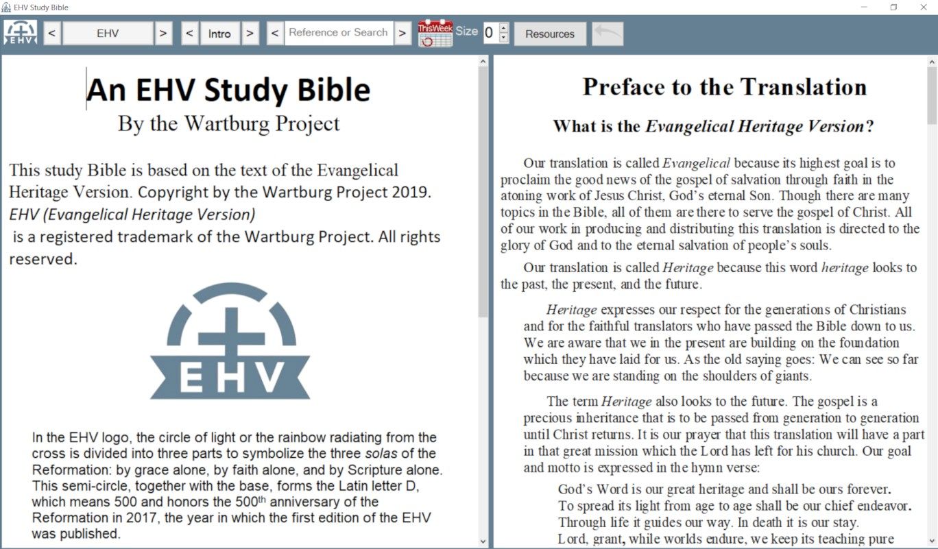 Evangelical Heritage Version Study Bible - Microsoft Store Edition