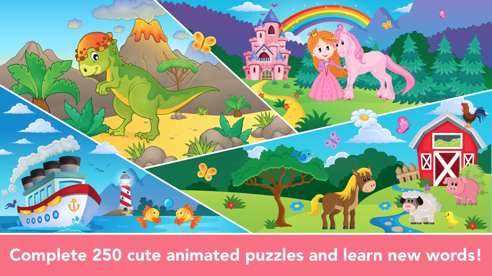 Shape Puzzle Builder for Toddlers - Free games for kids 1, 2, 3, 4, 5 years old