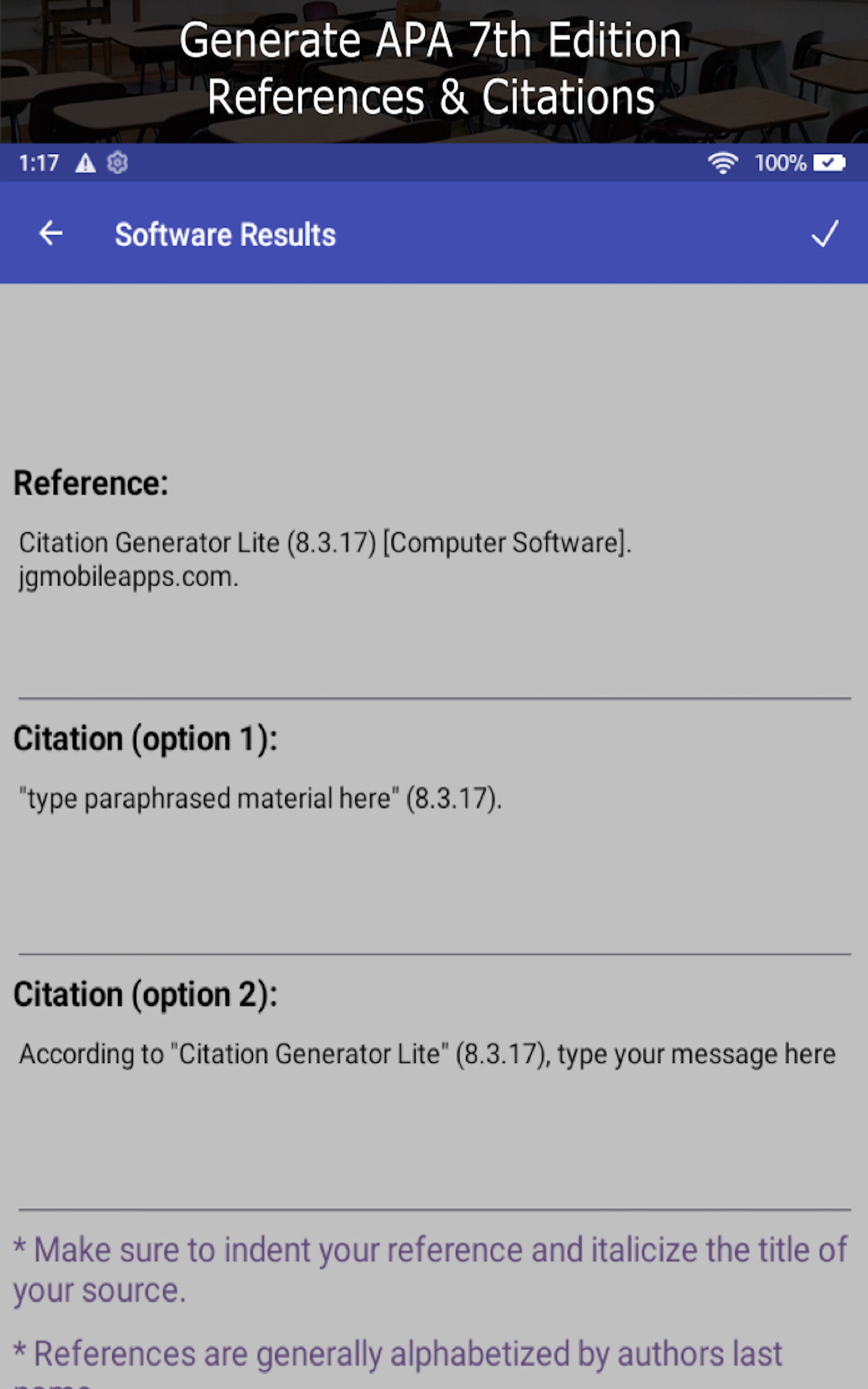 Citation Generator Lite