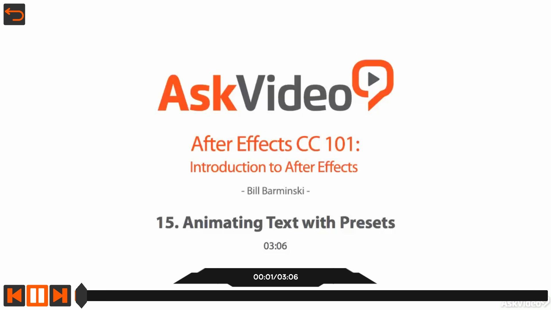 Intro to After Effects CC By Ask.Video