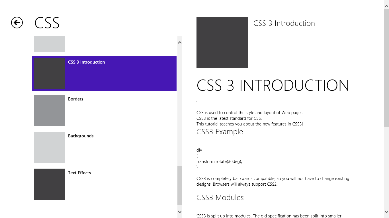 Introduction to CSS 3  IS is also included in the Tutorial