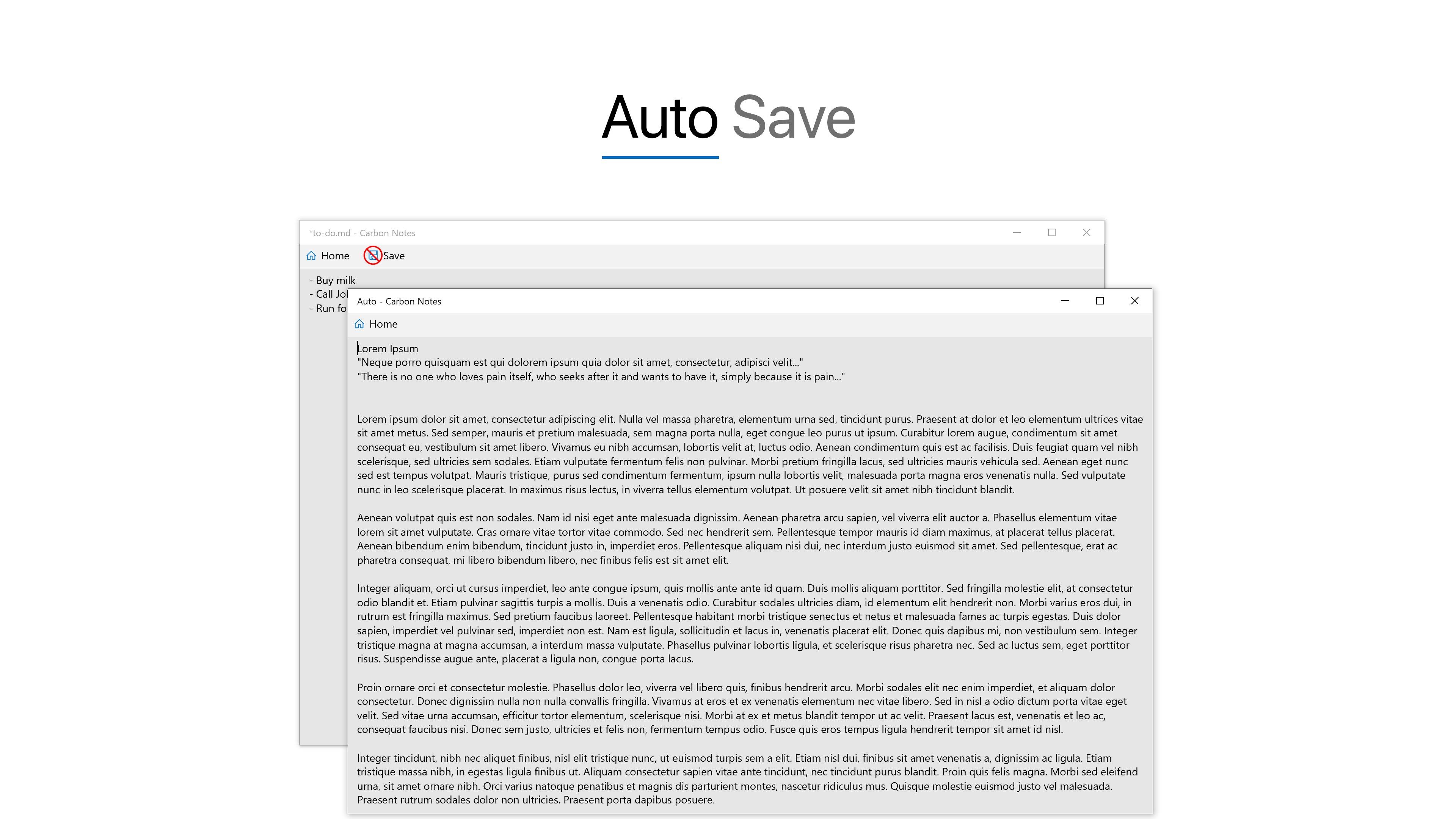 Auto mode saves everything you type automatically. NEVER lose a change again!
