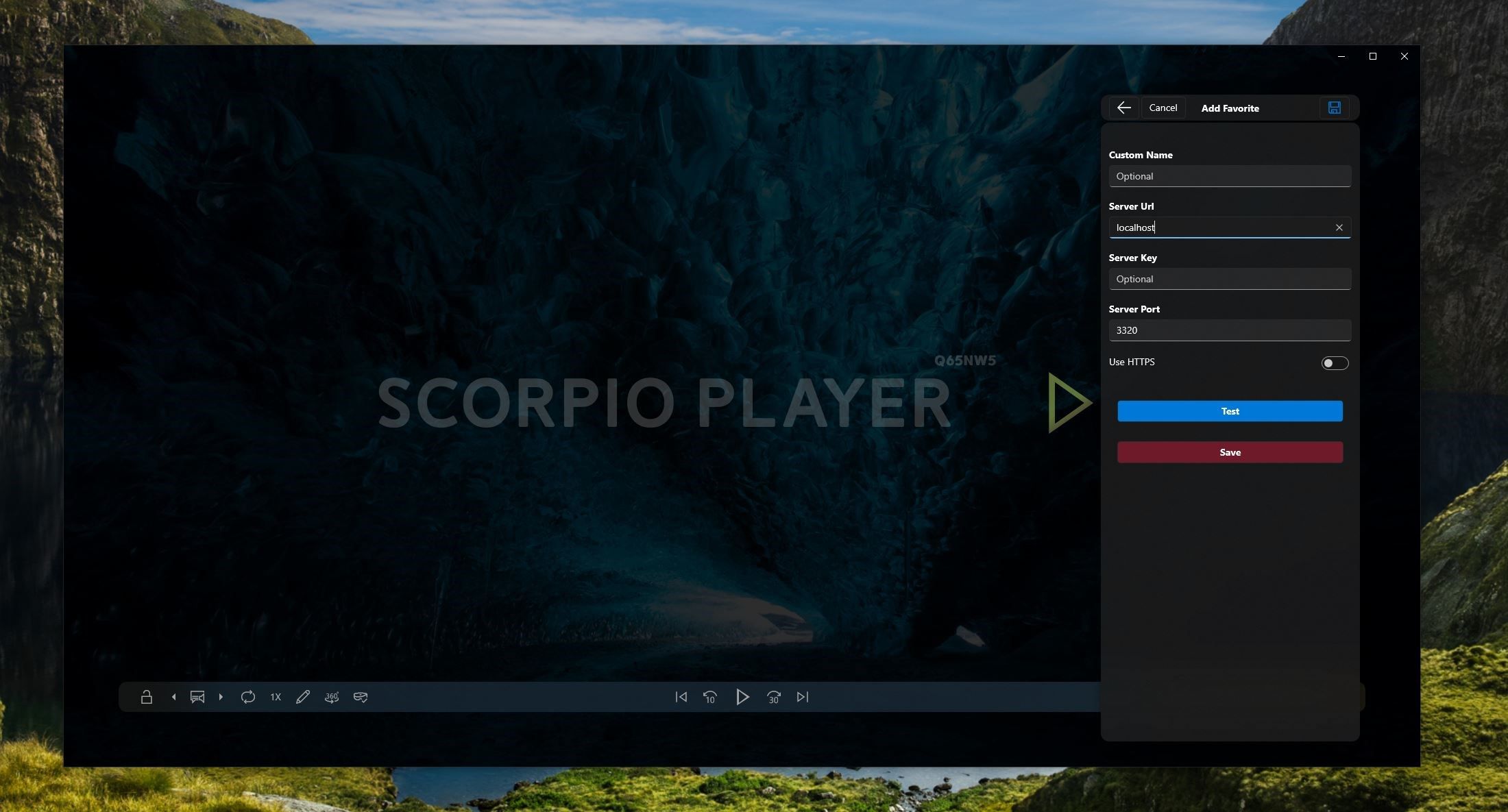 Scorpio Player as Client