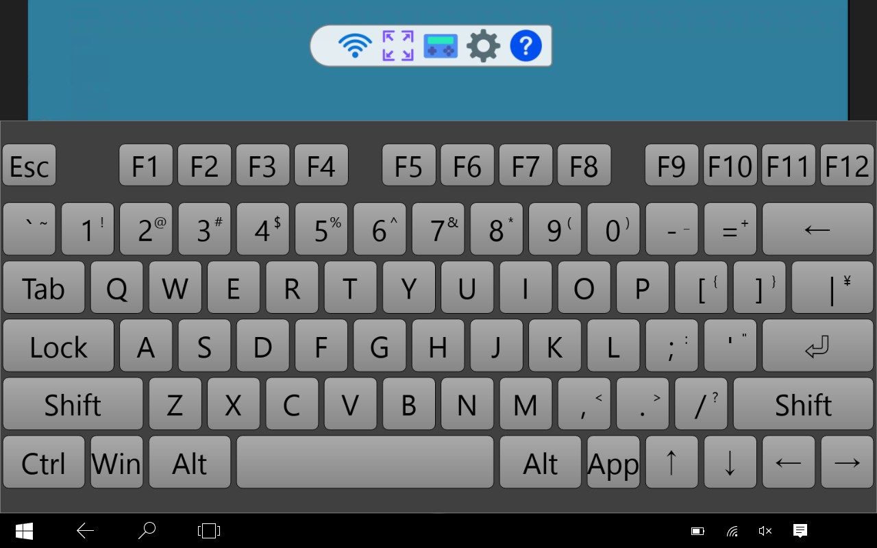 Screen keyboard in the app