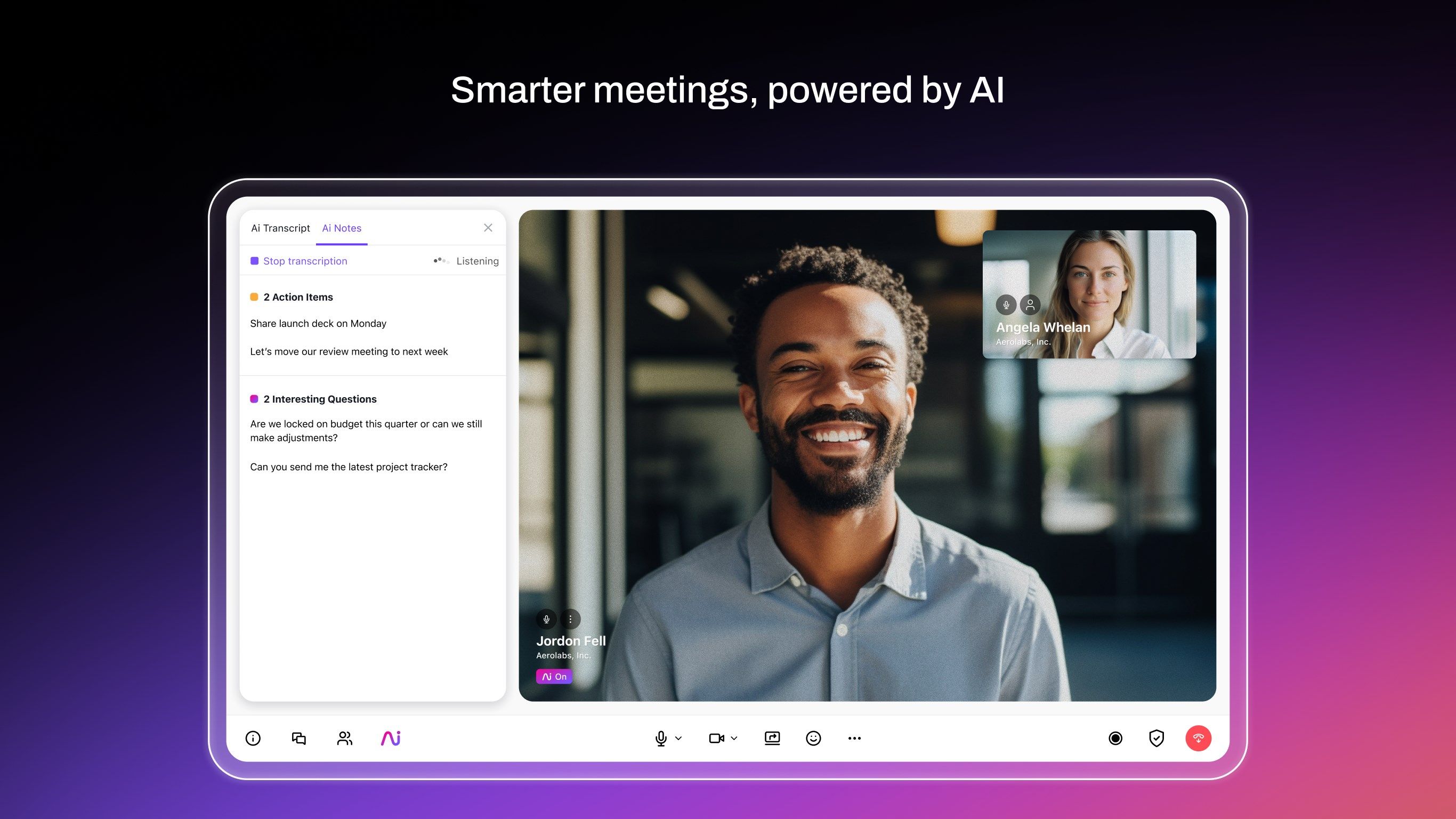 Smarter meetings, powered by AI
