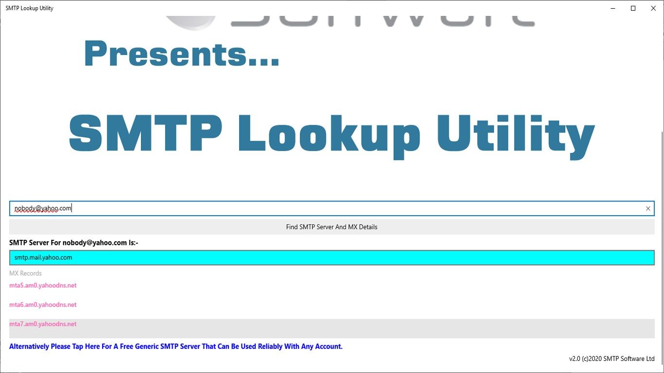 SMTP Lookup
