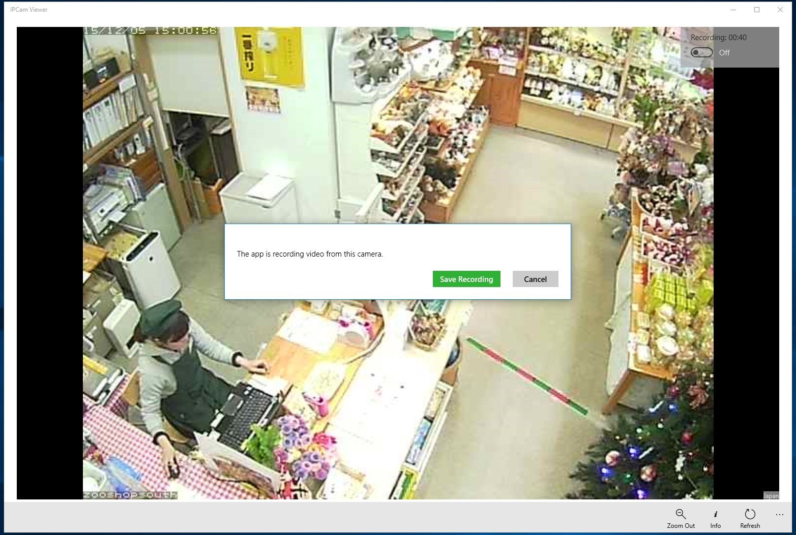 Record your IP cameras.