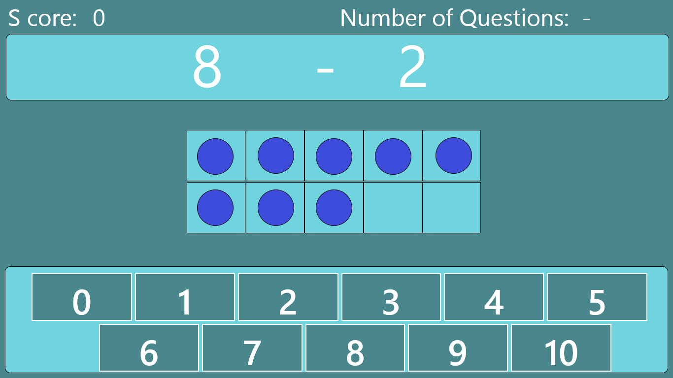 In Level 1, counters help students to learn subtraction