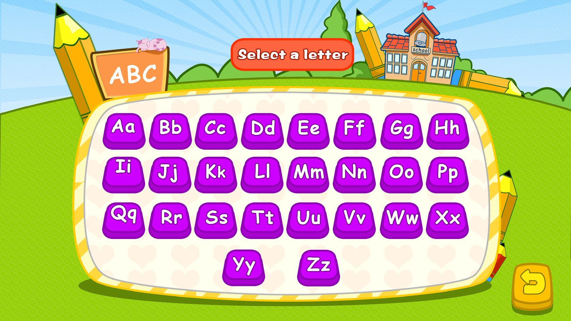 Preschool alphabet English writing - pre-kindergarten schooling