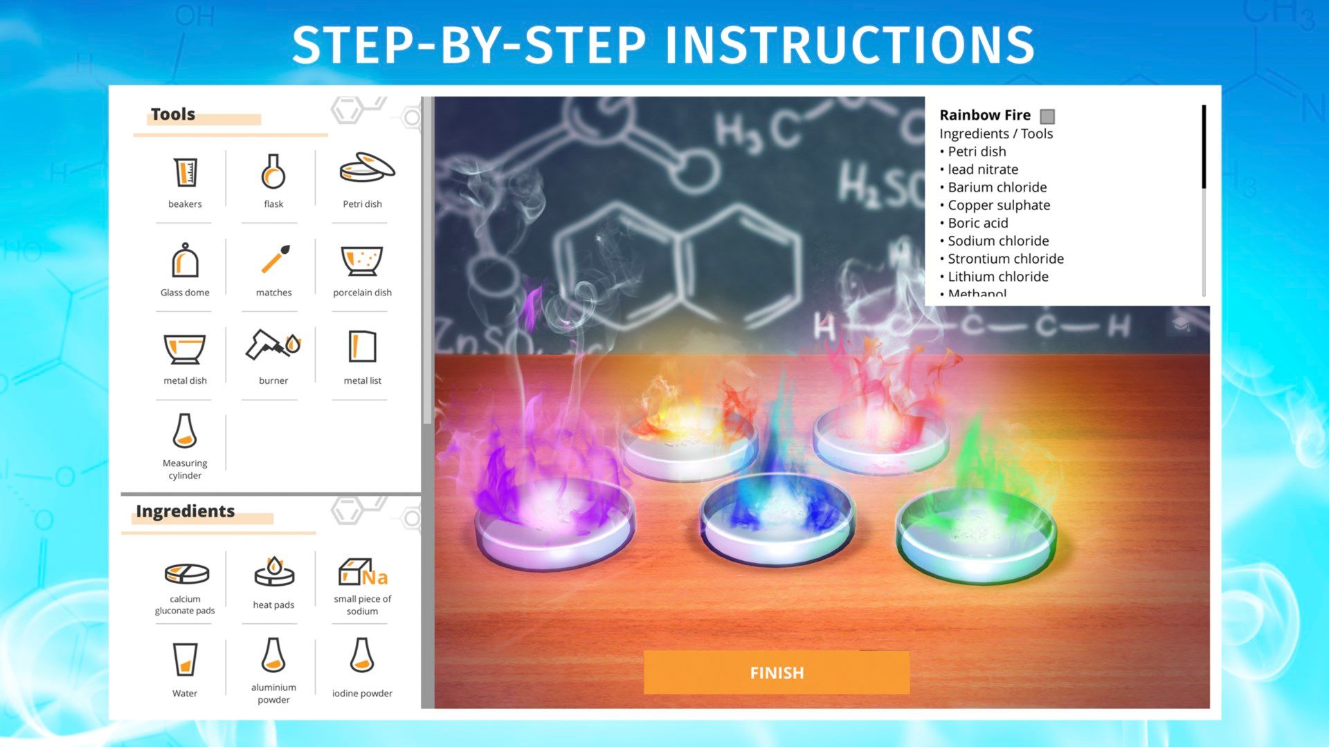 Chemistry Science Lab: Chemical reactions