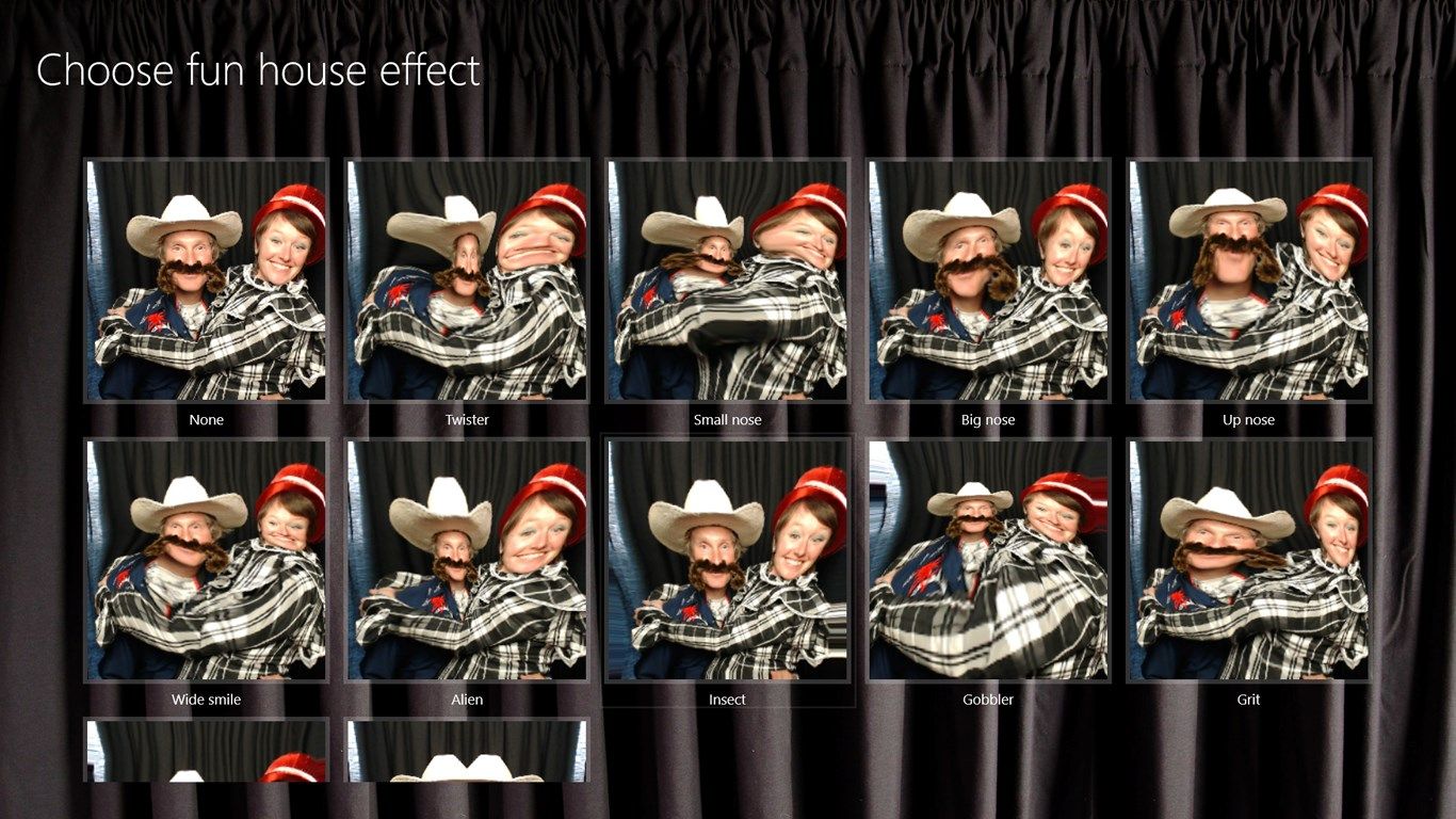 Instant Photo Booth has Fun House distortion effects available as an in-app purchase