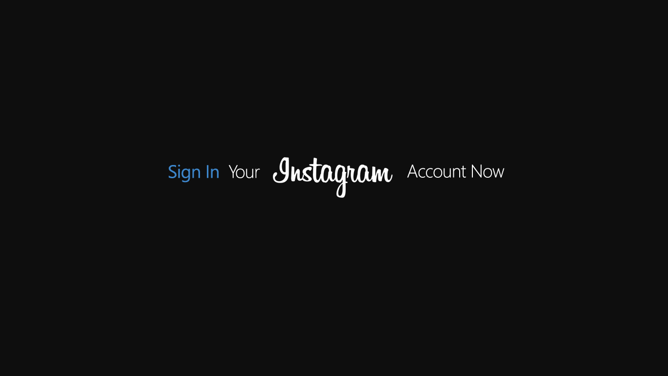 Instagram Account is required for best experience