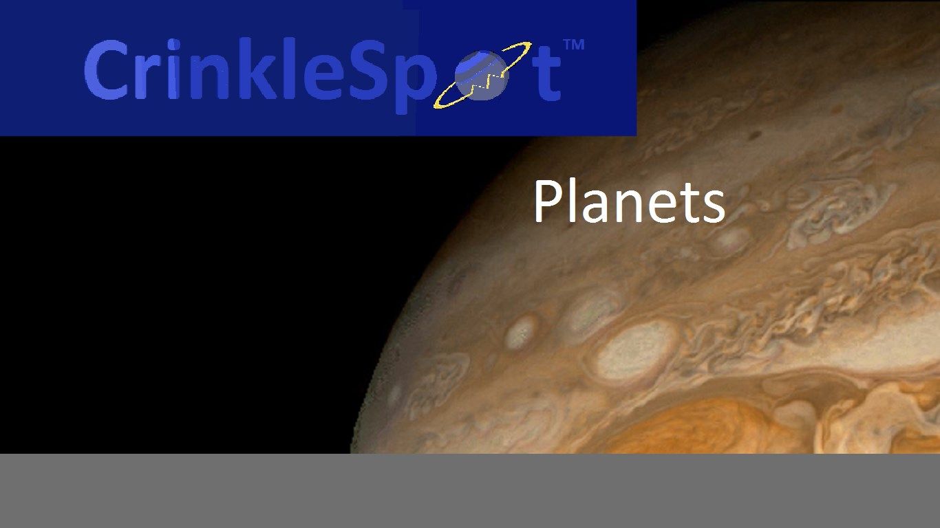 CrinkleSpot is a puzzle and a challenge about the eight planets.