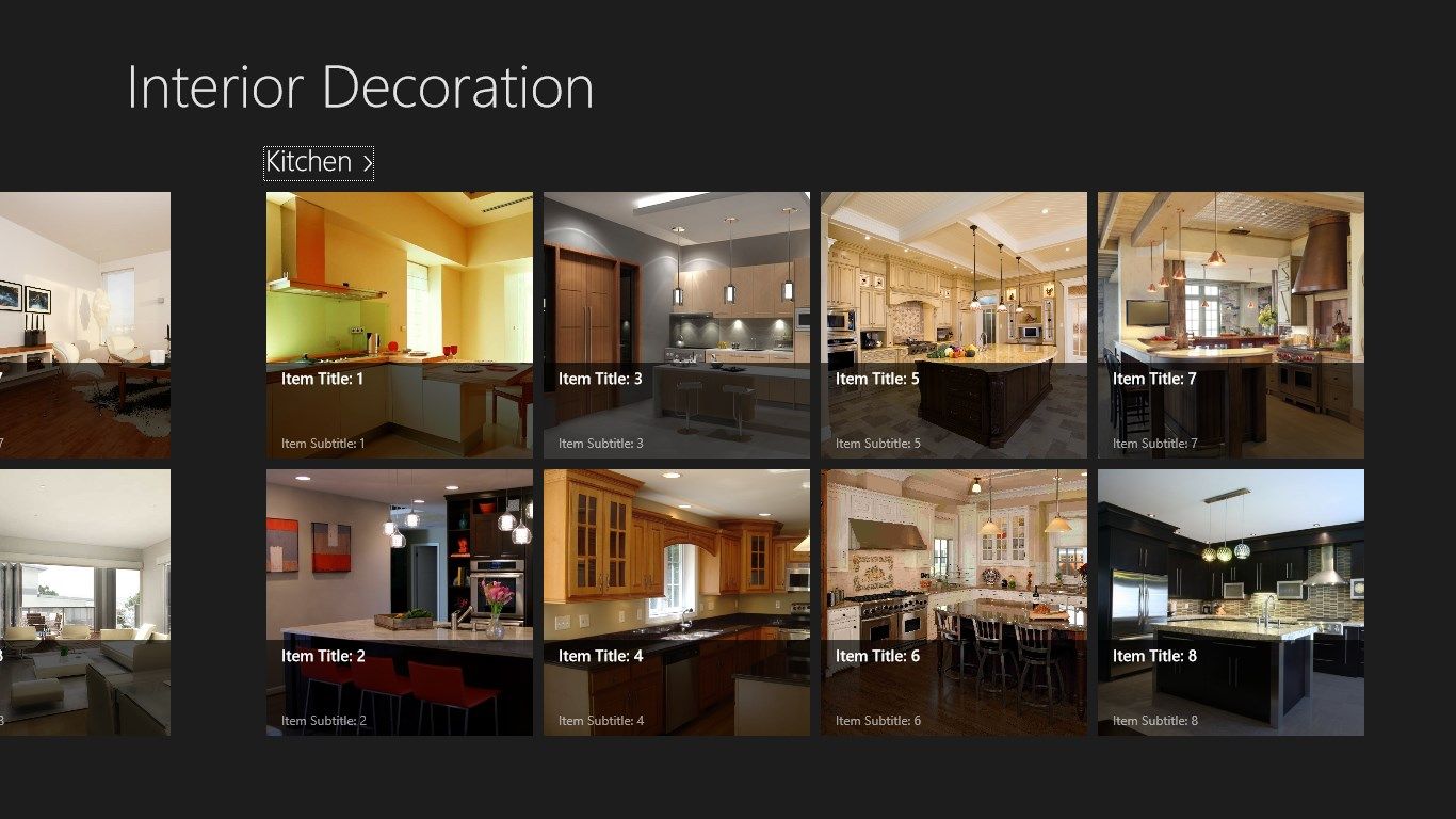 This gives the various designs  of kitchen .