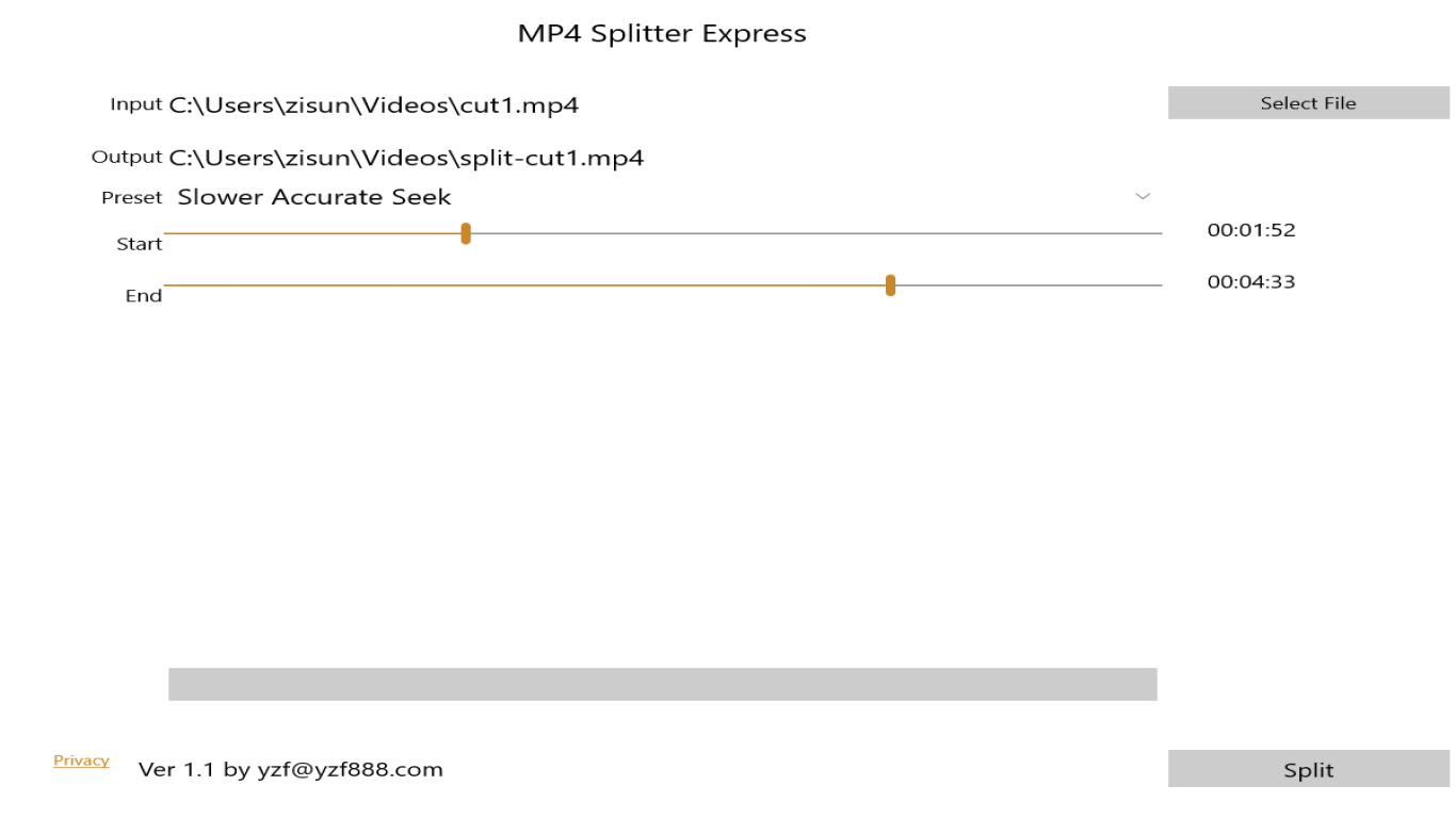 MP4 Splitter Express