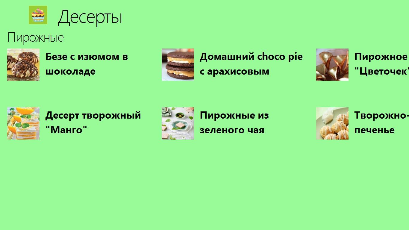 Десерты рецепты