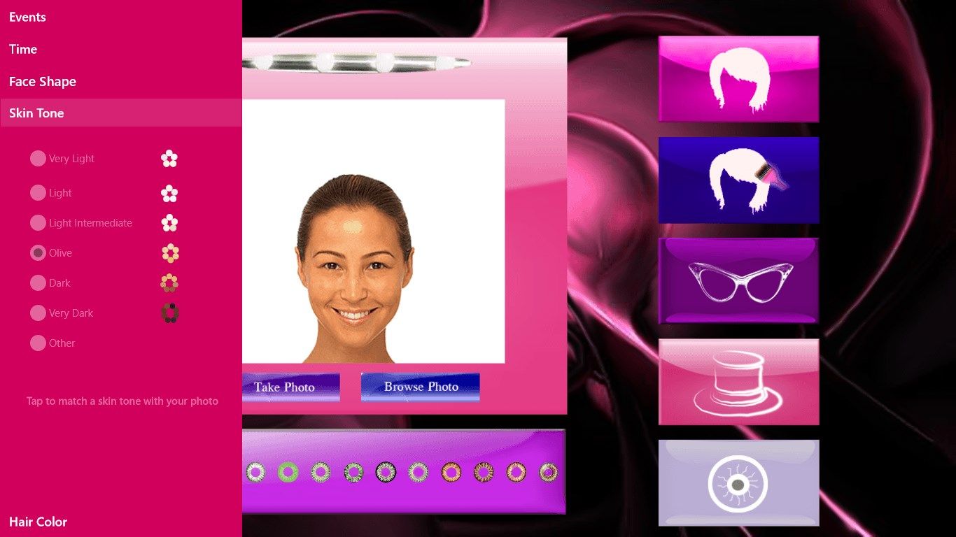 Provide details about your face shape, hair color and skin tone so that accurate suggestions are made according to your features. You can also specify an event or time.