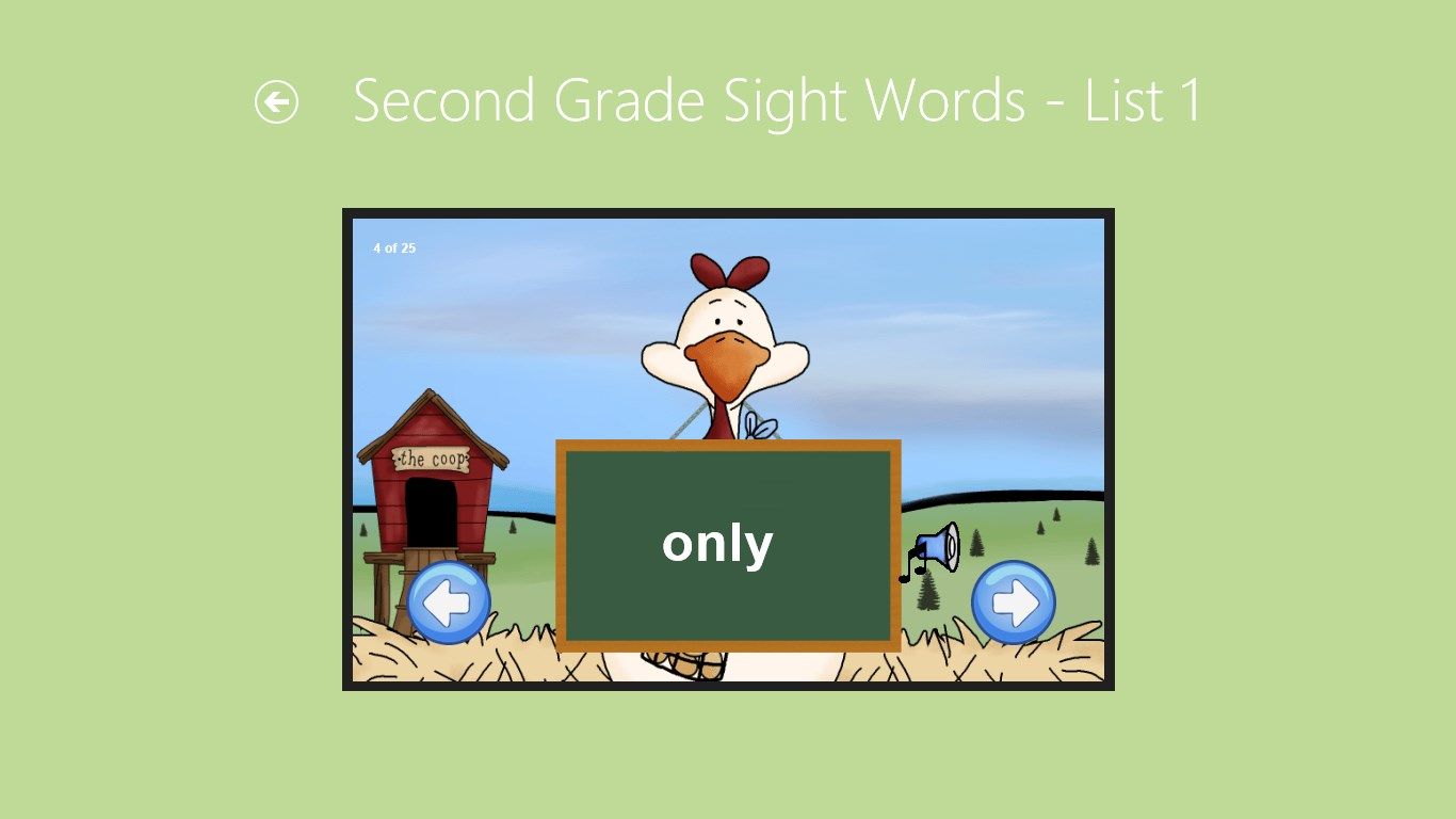 Second Grade Sight Word