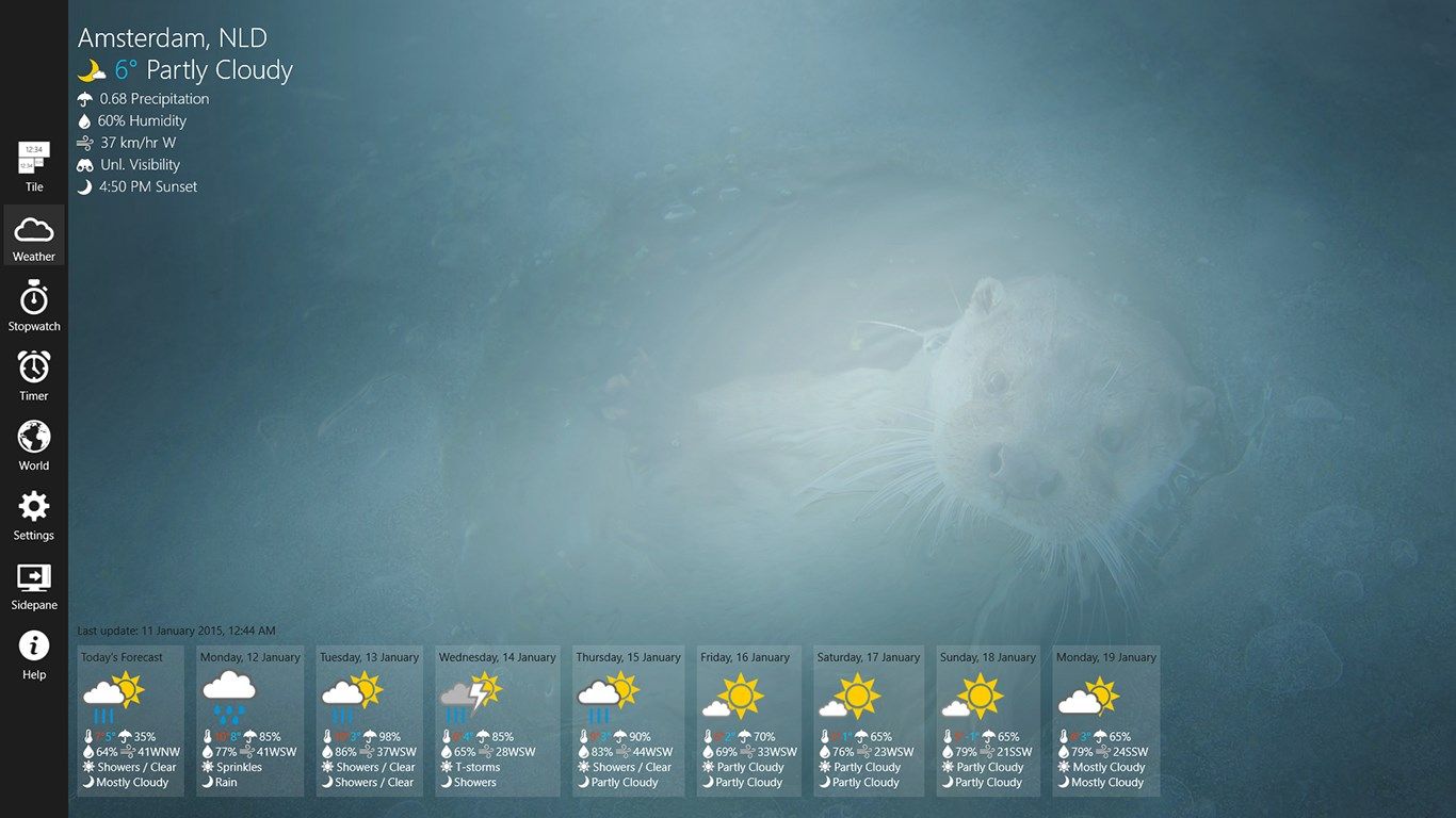 Applications Weather Page