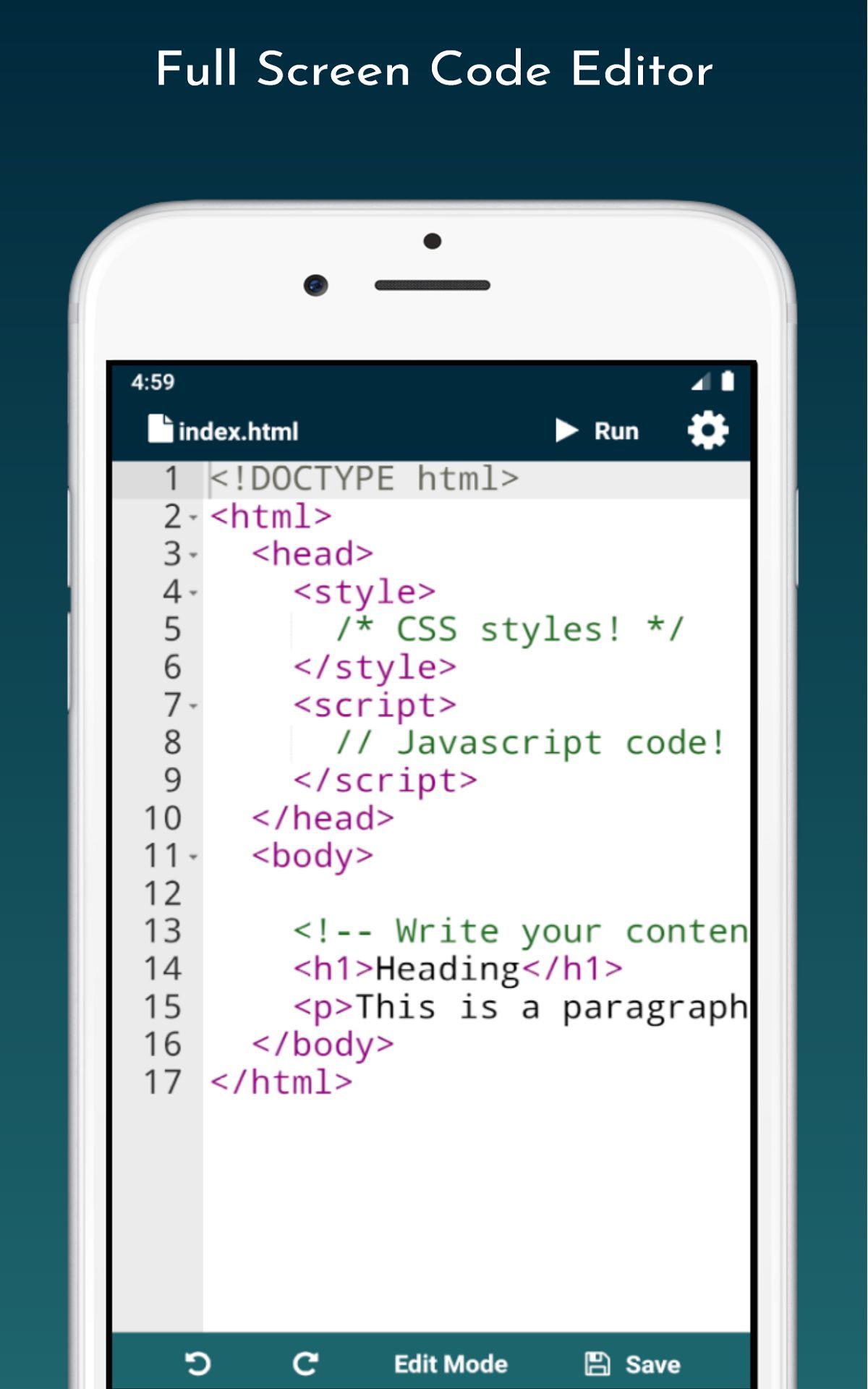 Web Editor: Create webpage using HTML | CSS | JavaScript