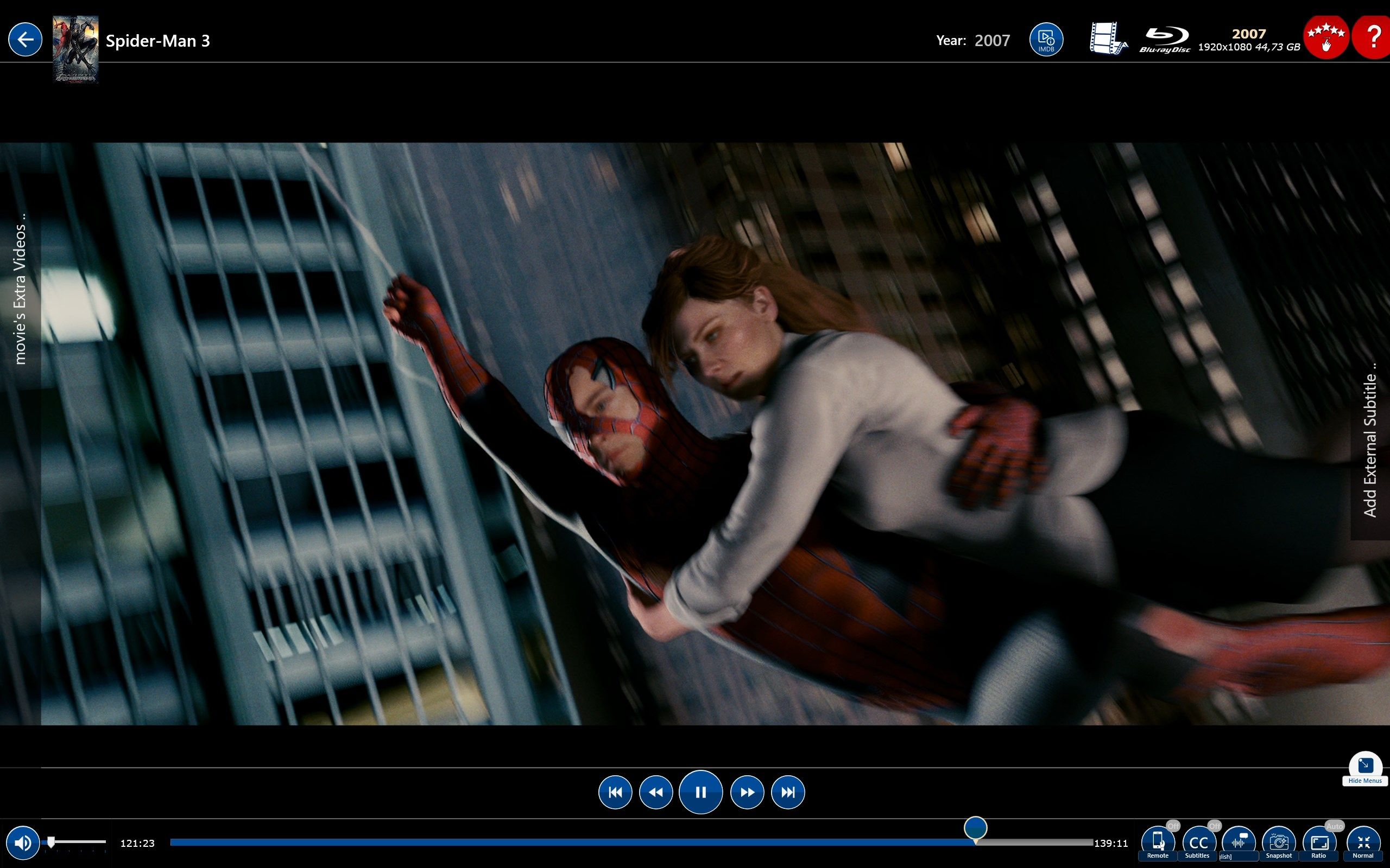 [7 of 8] Blu-Ray playback: Play Full Screen!