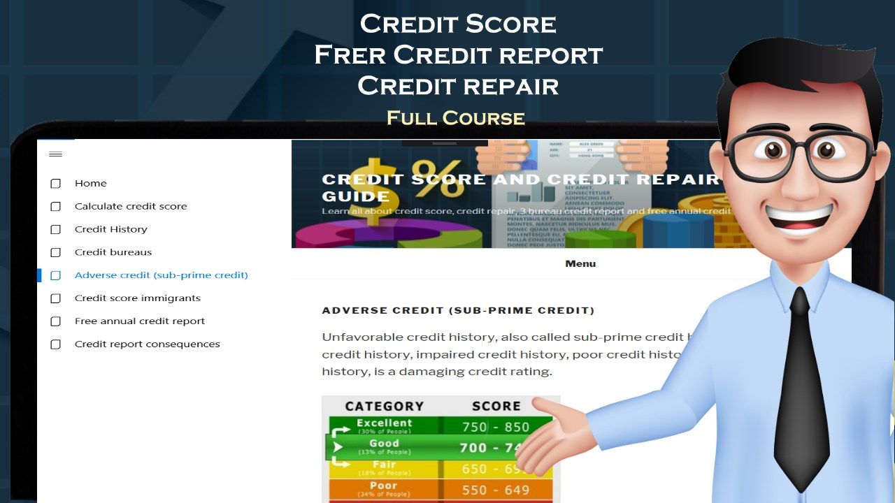 Credit score and credit repair free course