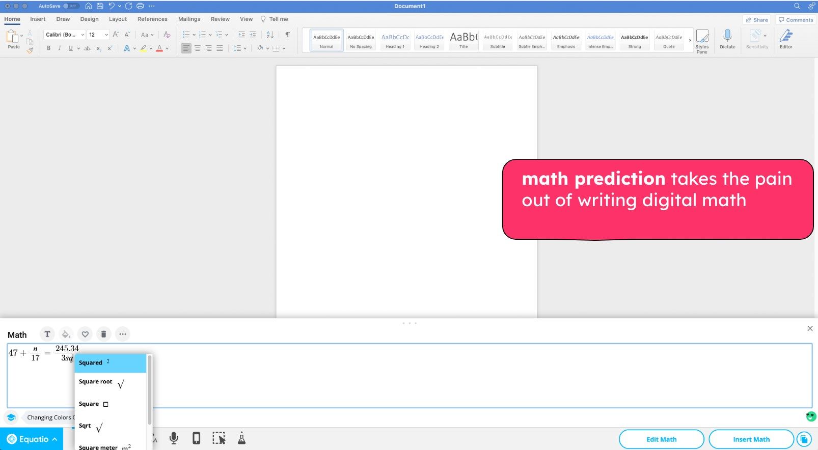 math prediction takes the pain out of writing digital math