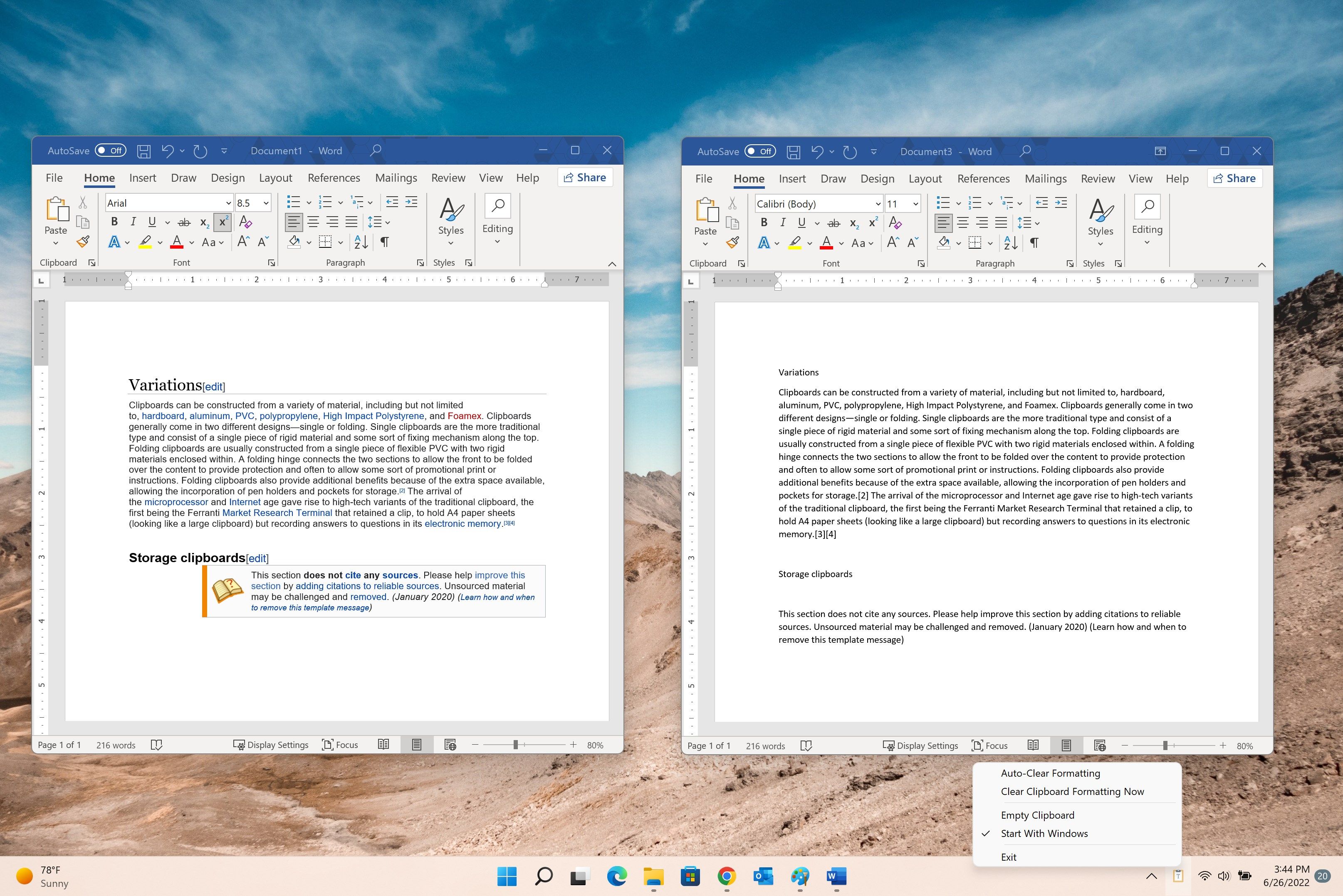 Turn any formatted text in your clipboard to simple text