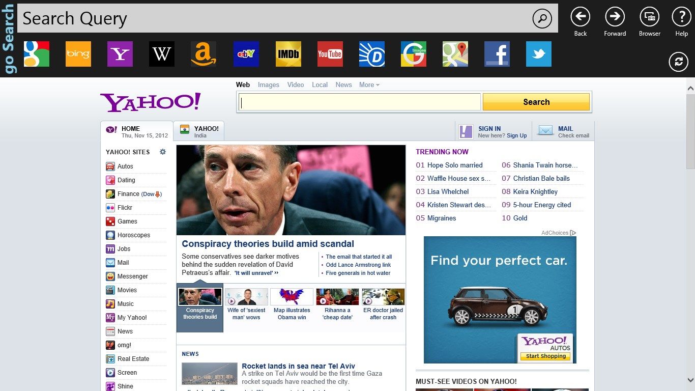 Yahoo Search.