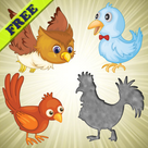Birds Puzzles for Toddlers and Kids FREE